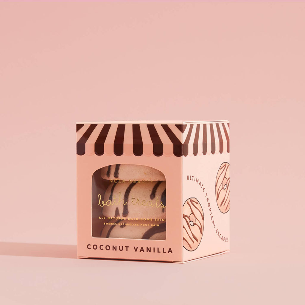Coconut Vanilla Bath Treats (3 Piece Bath Bomb Set)