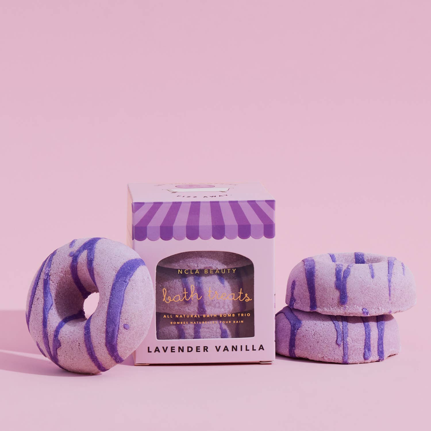 Lavender Vanilla Bath Treats (3 Piece Bath Bomb Set)