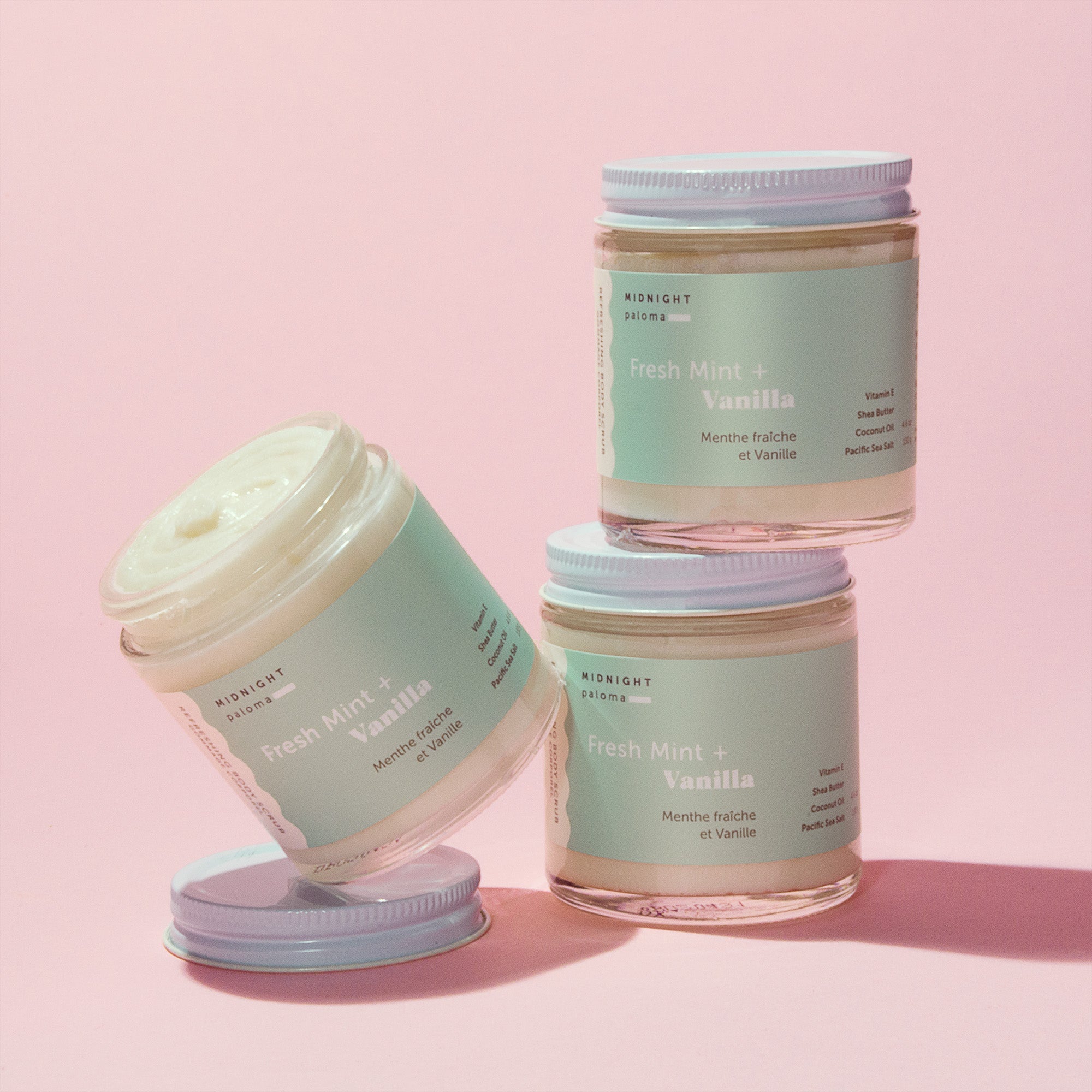 Midnight Paloma Fresh Mint + Vanilla Body Scrub 4 oz