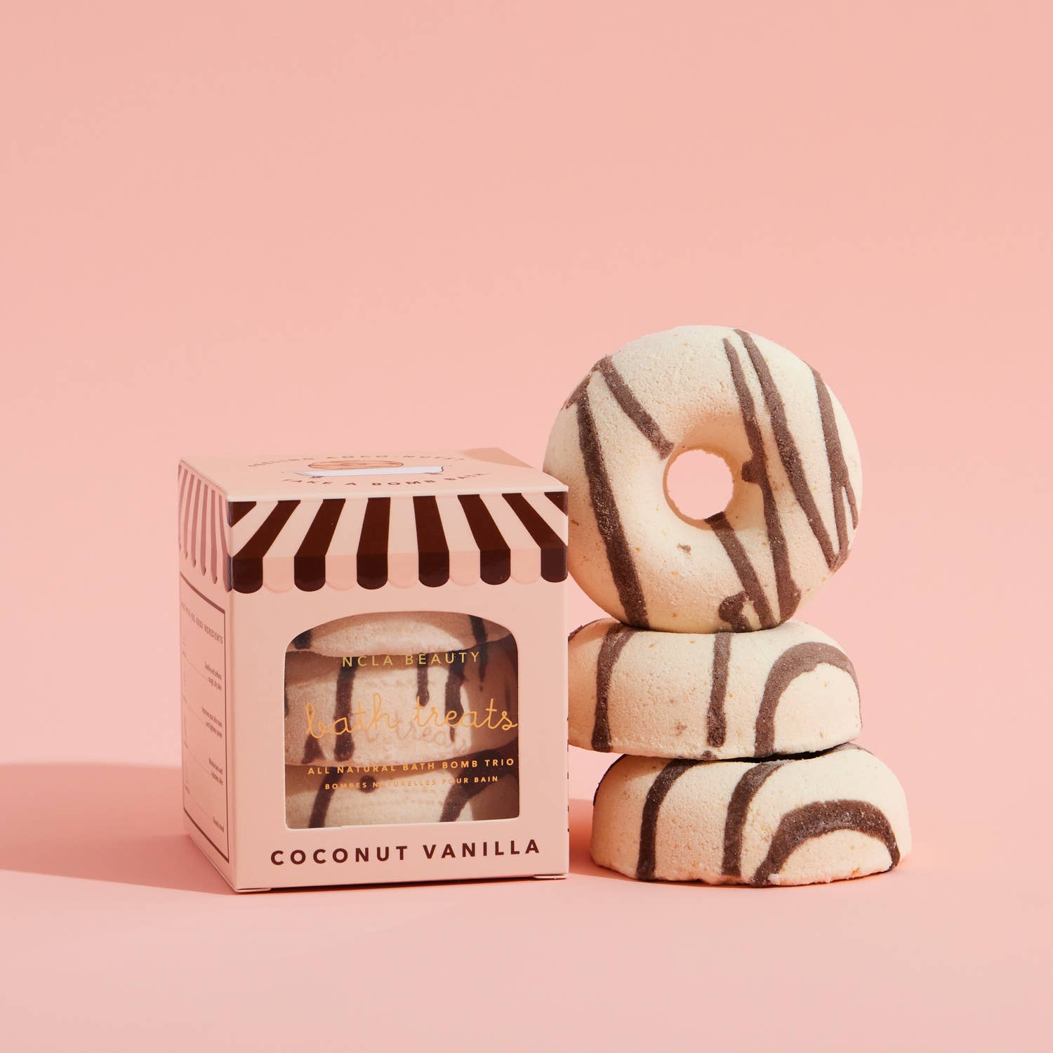 Coconut Vanilla Bath Treats (3 Piece Bath Bomb Set)